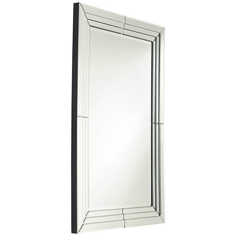 Image 6 Possini Euro Stacia Clear 27 inch x 39 inch Rectangular Wall Mirror more views