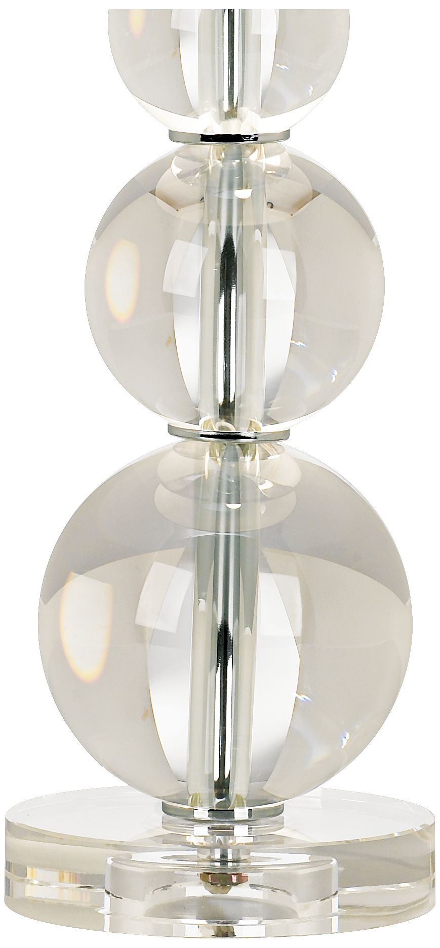 Image 5 Possini Euro Stacked Crystal Spheres Lamp with Table Top Dimmer more views