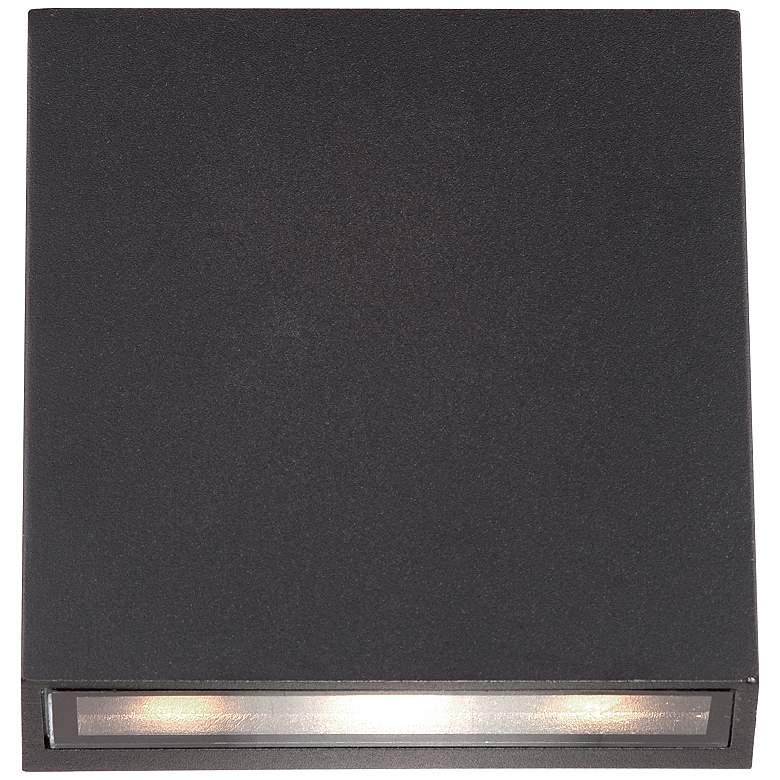 Image 5 Possini Euro Stanford 5.5" Black Up Down LED Outdoor Lights Set of 2 more views