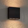 Thumbnail3 of Possini Euro Stanford Black 5 1/2" LED Up Down Wall Sconce more views