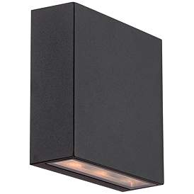Image5 of Possini Euro Stanford Black 5 1/2" LED Up Down Wall Sconce more views
