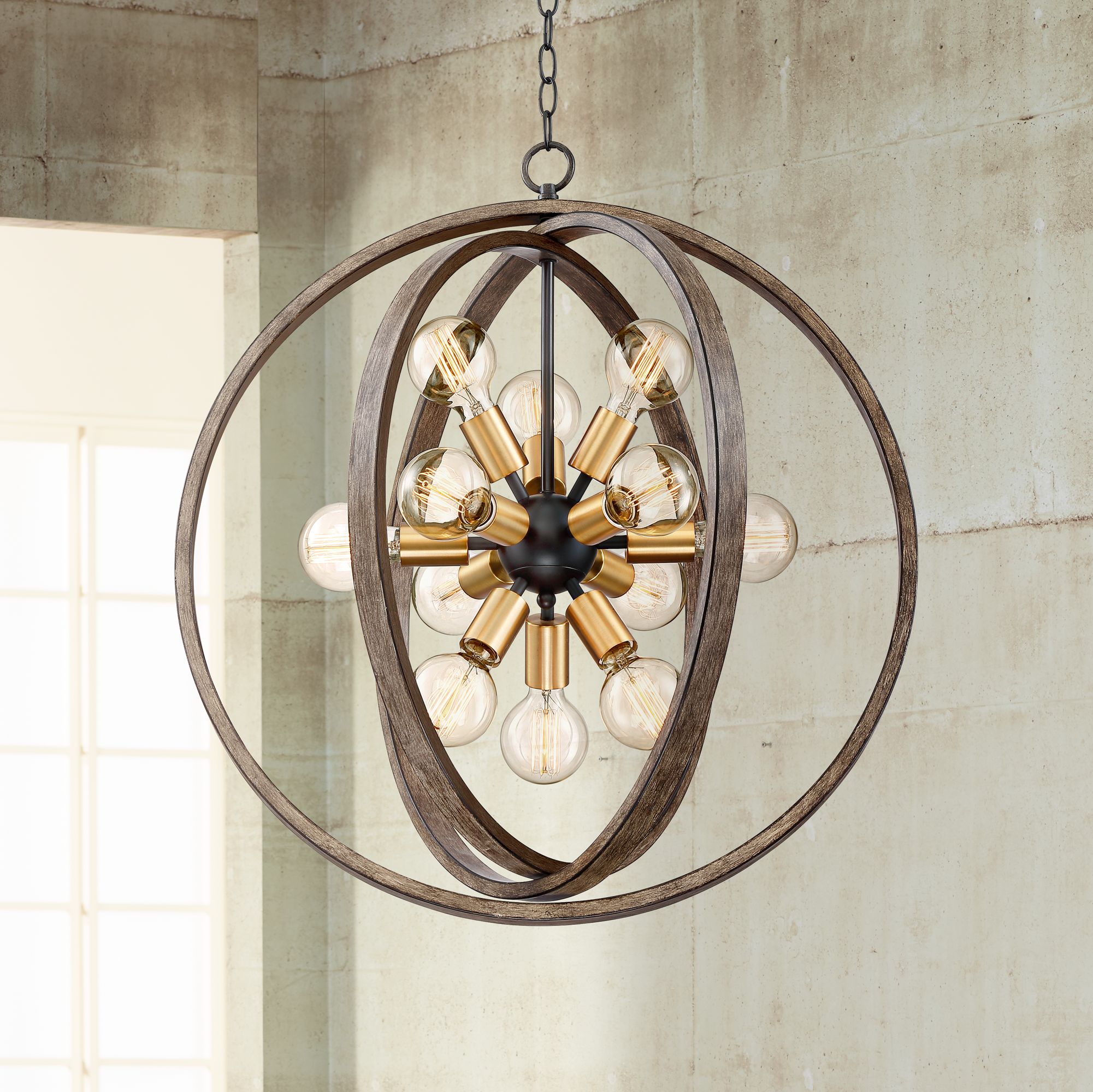 Modern 2024 orb chandelier