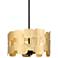 Possini Euro Stella 15" Wide Soft Gold Leaf Modern Pendant Light