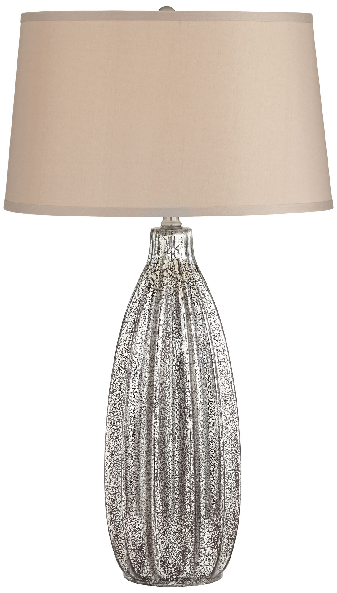 Image 3 Possini Euro Stella 30" High Fluted Mercury Glass Table Lamp