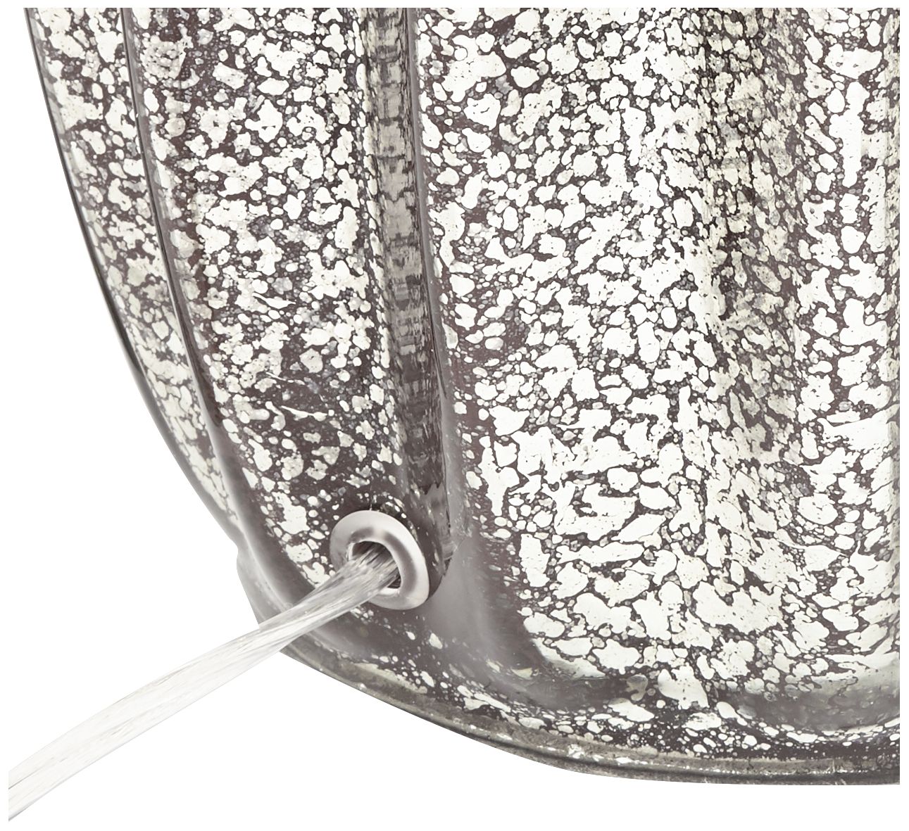 Image 6 Possini Euro Stella 30" High Fluted Mercury Glass Table Lamp more views