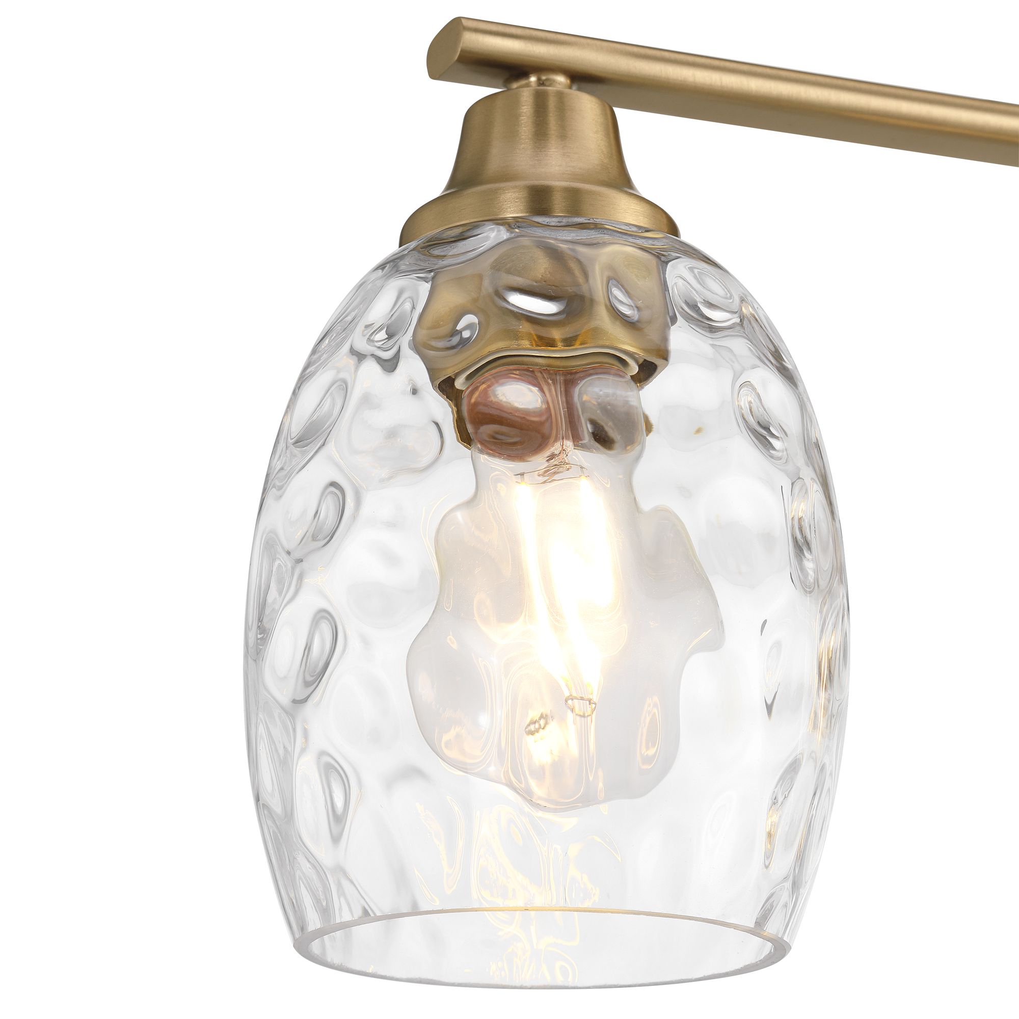 Image 3 Possini Euro Stellan 22"W Satin Brass Water Glass 3-Light Bath Light more views