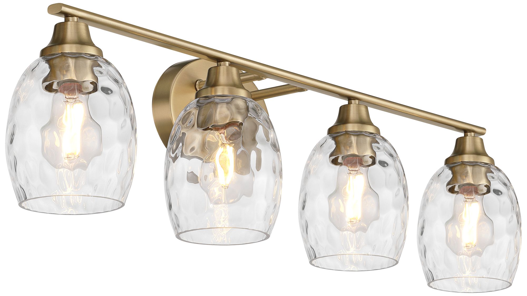 Image 6 Possini Euro Stellan 30 1/2"W Satin Brass 4-Light Bath Vanity Light more views