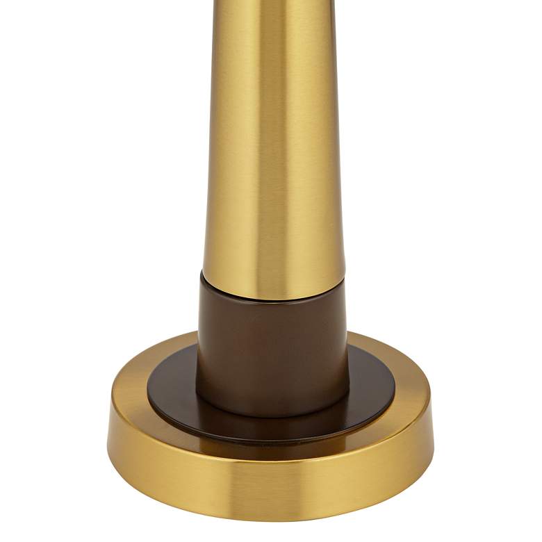 Image 6 Possini Euro Stephano Bronze and Gold Modern Luxe Table Lamp more views