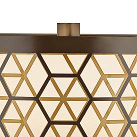 Image2 of Possini Euro Stephano Modern Luxe Table Lamp With Brass Round Riser more views