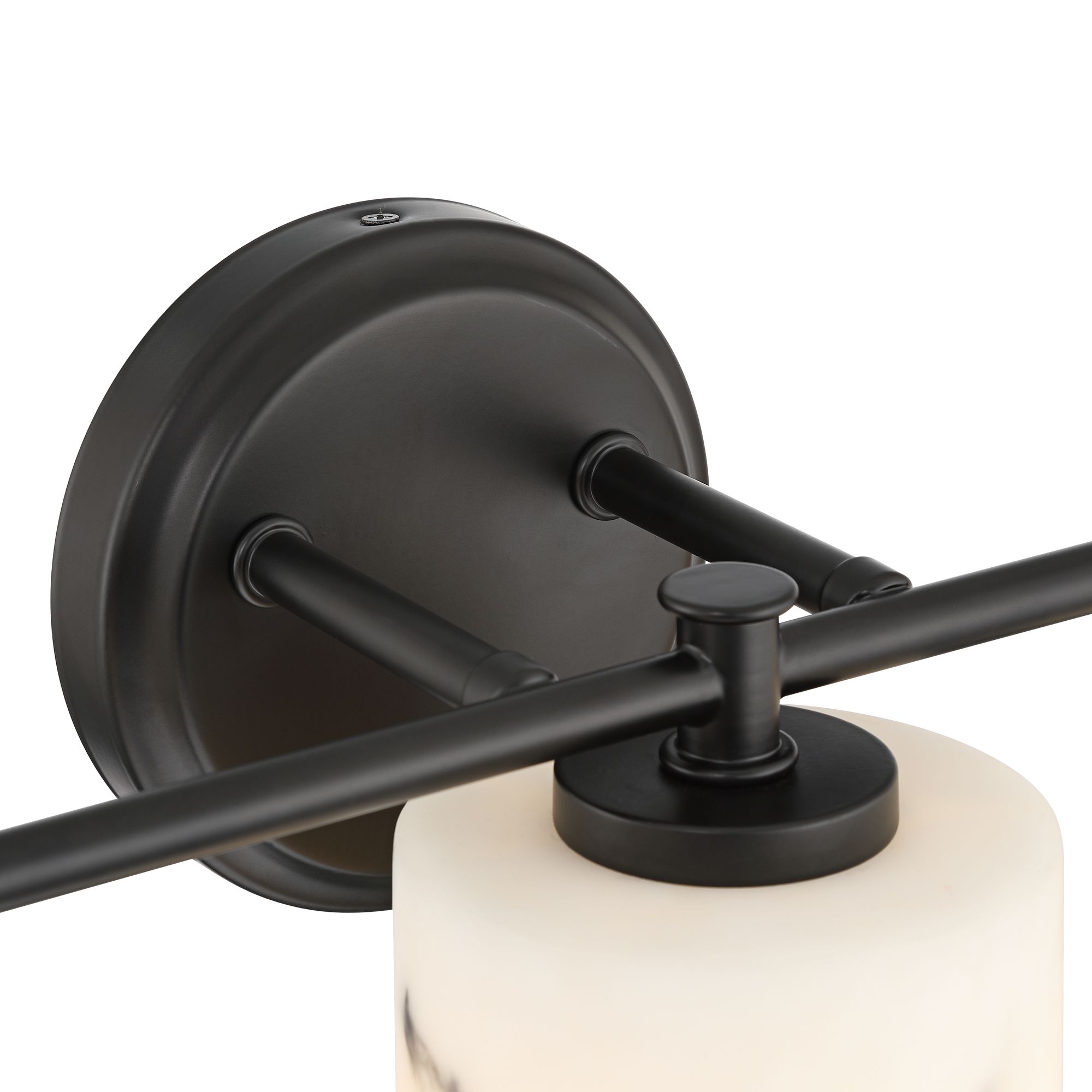 Image 4 Possini Euro Stoker 22" W Black and Faux Alabaster Marble 3-Lt Bathbar more views