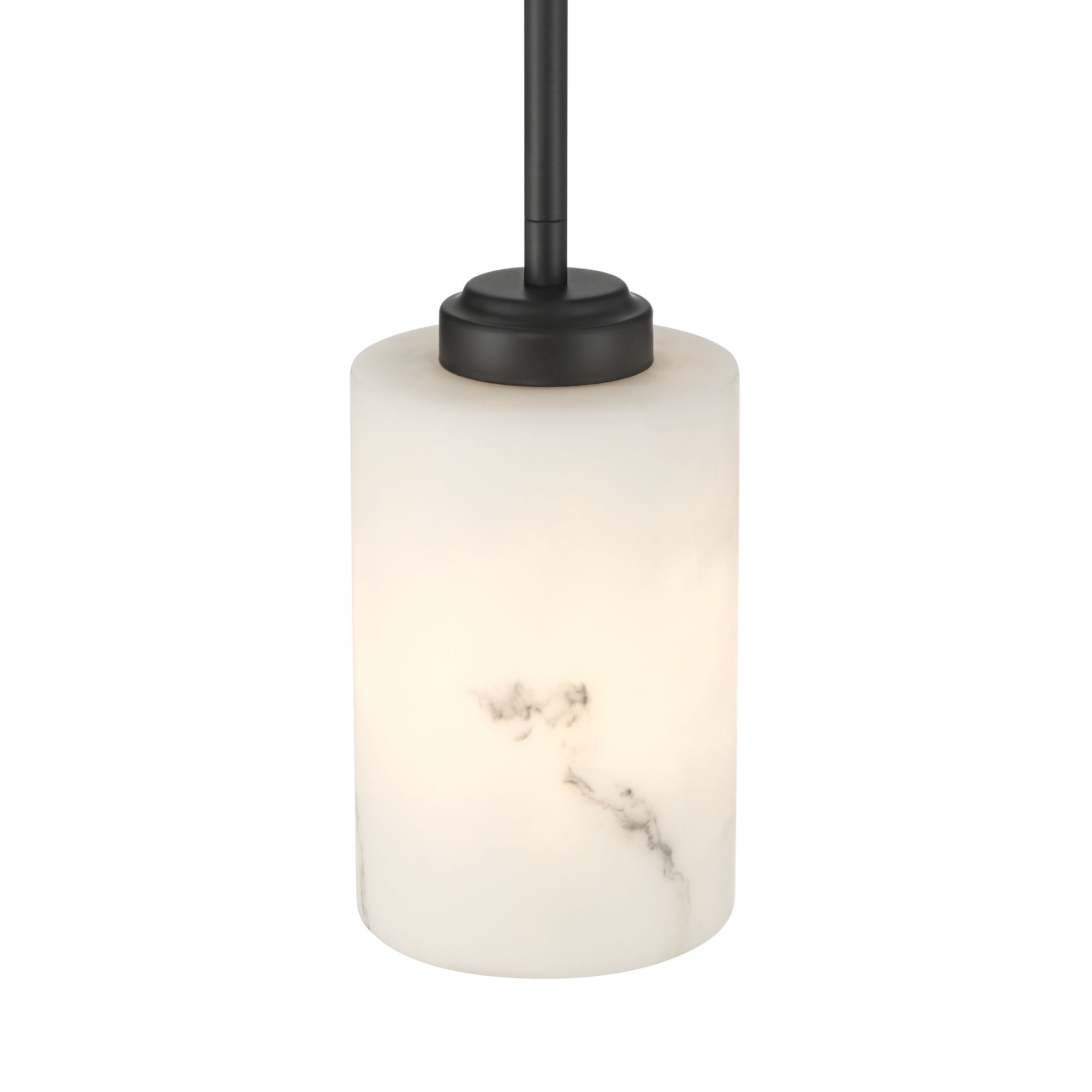 Image 5 Possini Euro Stoker 5" Wide Black Faux Alabaster Mini Pendant Light more views