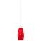 Possini Euro Strada Red Art Glass LED Mini Pendant Light