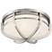 Possini Euro Stryder 16 1/4" Wide Brushed Nickel 3-Light Ceiling Light