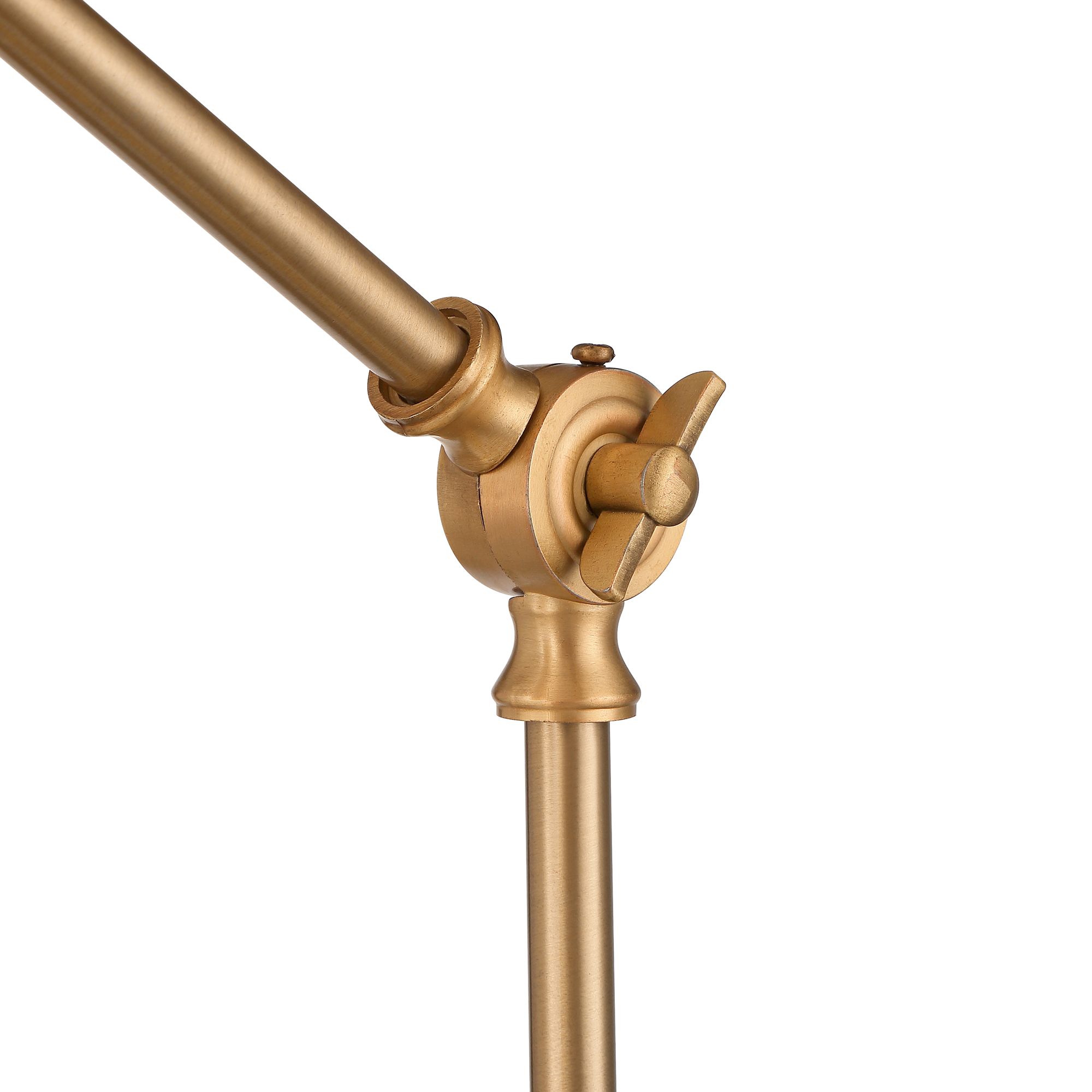 Possini Euro Sully Brass Adjustable Double USB Ports Desk Lamps Set of 2
