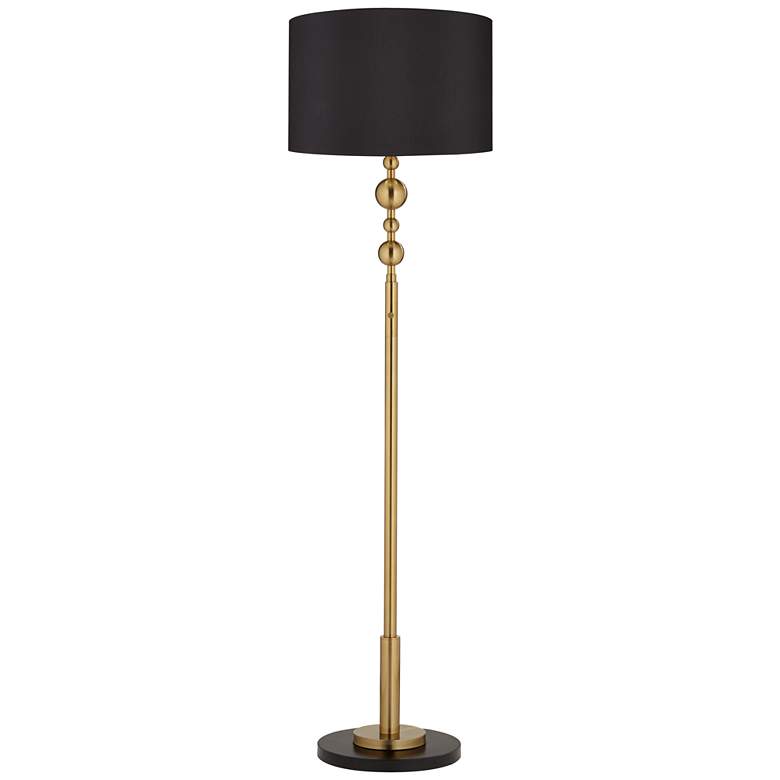 Image 2 Possini Euro Summit Black Shade 71" High Light Blaster Tall Floor Lamp
