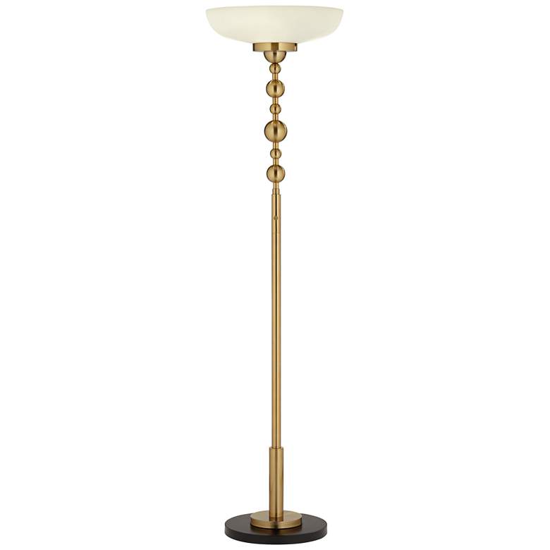 Image 2 Possini Euro Summit Gold 71 inch Light Blaster&#8482; Torchiere Floor Lamp