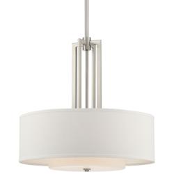 Possini Euro Sundry 24" Wide Brushed Nickel 4-Light Pendant Light