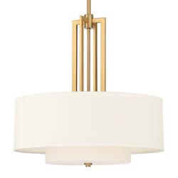 Possini Euro Sundry 24" Wide Warm Antique Brass Drum Pendant Light