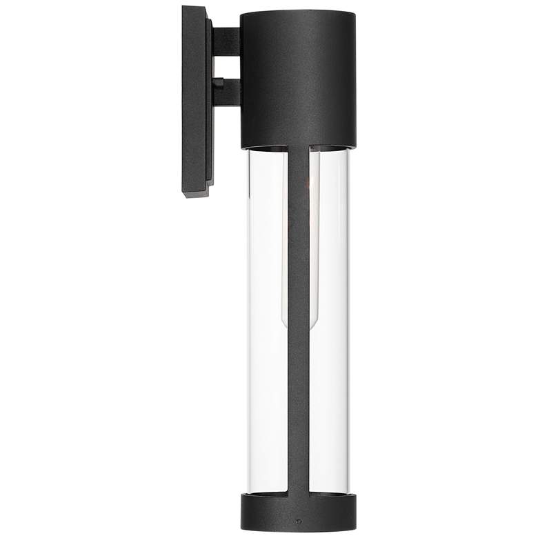 Image 7 Possini Euro Sunset 15 1/2"H Sand Black Outdoor Wall Light Set of 2 more views