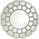 Possini Euro Sunshine Light Champagne 32" Round Framed Wall Mirror