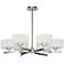 Possini Euro Surface Interplay White 32" W Chandelier