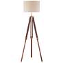 3_Possini Euro Surveyor Wood Adjustable Tripod Floor Lamp with Smart Sockets
