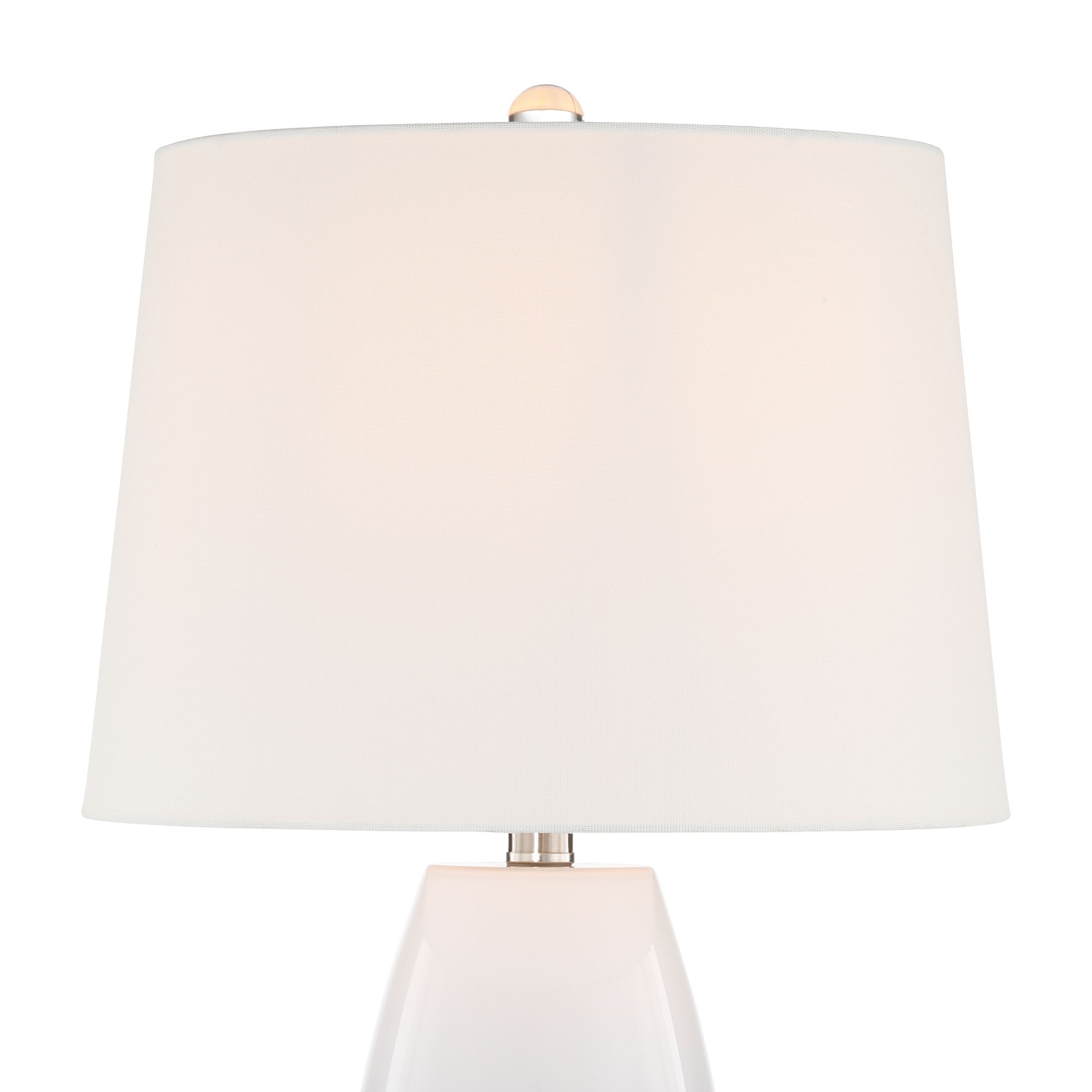Image 3 Possini Euro Swansea 26 1/2" High Teal White Glass Table Lamp Set of 2 more views