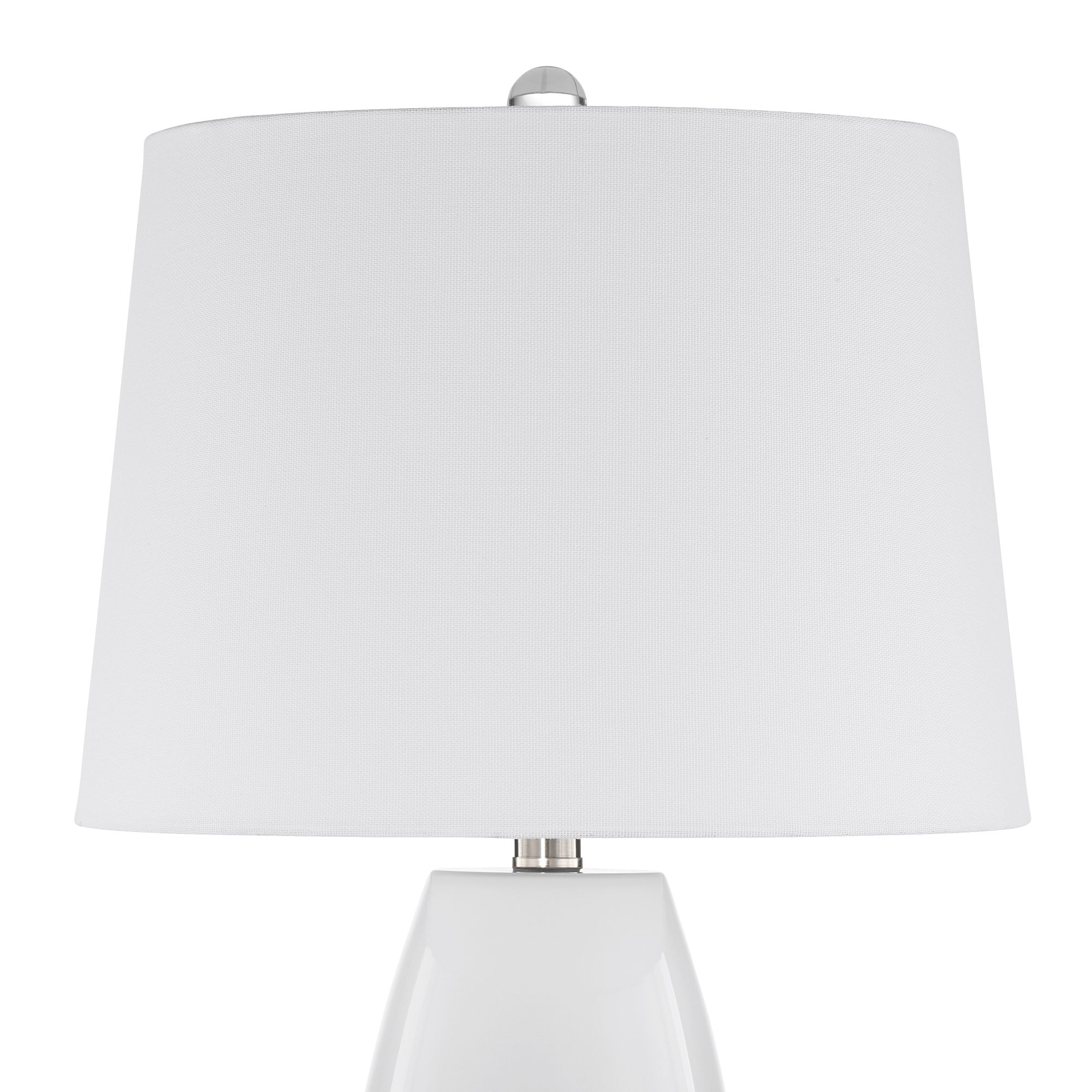 Image 4 Possini Euro Swansea 26 1/2" High Teal White Glass Table Lamp Set of 2 more views