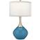 Possini Euro Swift 30 3/8" Blue Modern Glass Table Lamp