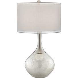 Image3 of Possini Euro Swift 30 1/2" Double Shade Mercury Glass Table Lamp