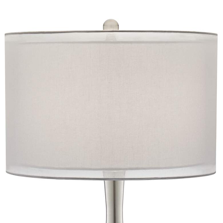 Image 5 Possini Euro Swift 30 1/2" Double Shade Mercury Glass Table Lamp more views