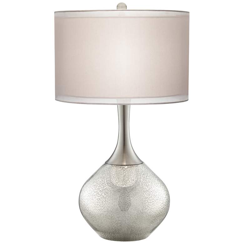 Image 2 Possini Euro Swift 30 1/2 inch Mercury Glass Lamp with Table Top Dimmer
