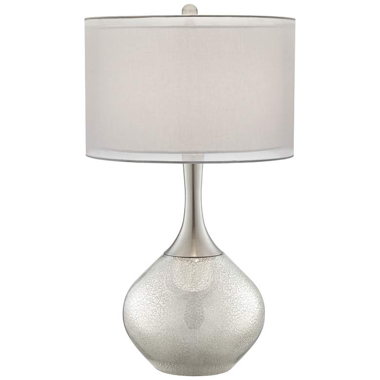 Image 2 Possini Euro Swift 30 1/2 inch Modern Mercury Glass Lamp with USB Dimmer