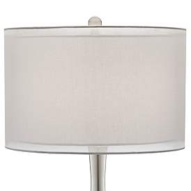 Image4 of Possini Euro Swift 30 1/2" Modern Mercury Glass Lamp with USB Dimmer more views