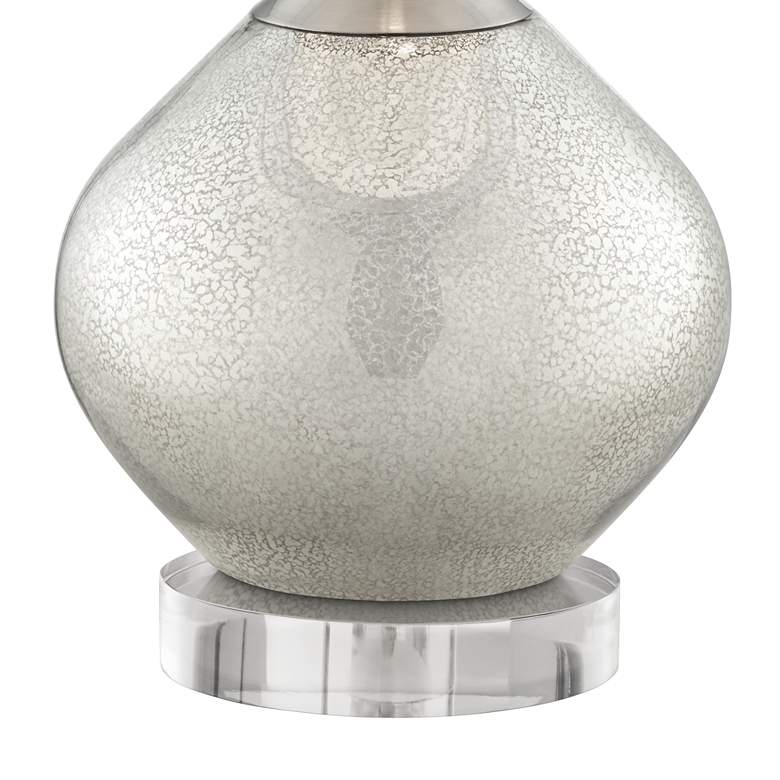 Image 5 Possini Euro Swift 32" Modern Mercury Glass Lamp with Round Riser more views
