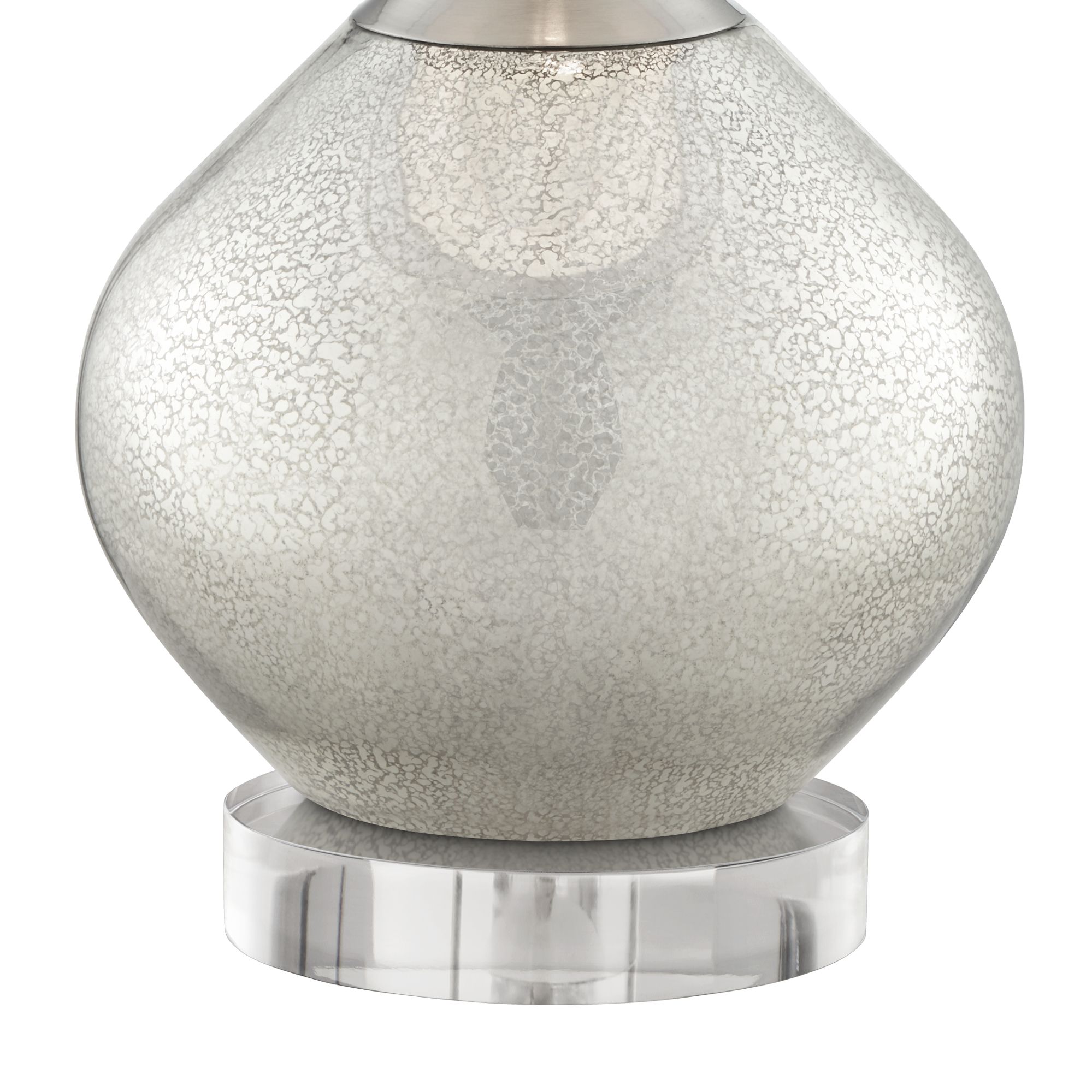 Image 5 Possini Euro Swift 32" Modern Mercury Glass Lamp with Round Riser more views