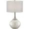 Possini Euro Swift Double Shade Modern Mercury Glass Table Lamp