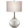 Possini Euro Swift Mercury Glass Lamp with Table Top Dimmer