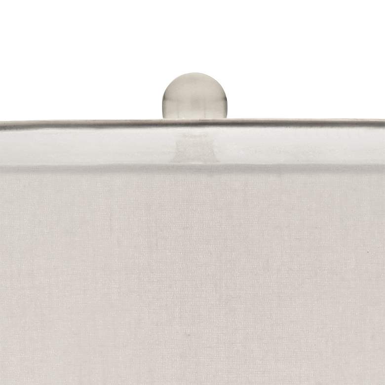 Image 2 Possini Euro Swift Mercury Glass Table Lamp with Round White Marble Riser more views