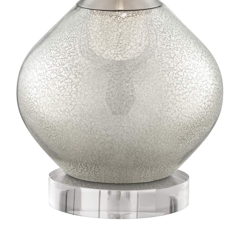 Image 5 Possini Euro Swift Modern Mercury Glass Lamp With 8 inch Wide Round Riser more views