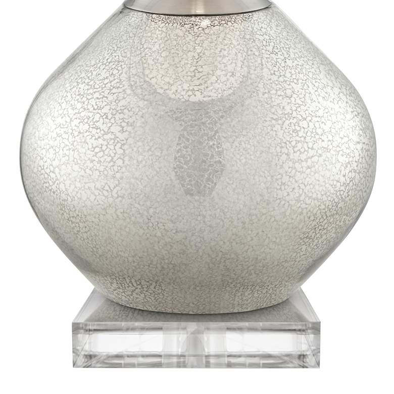 Image 5 Possini Euro Swift Modern Mercury Glass Lamp With 8" Wide Square Riser more views