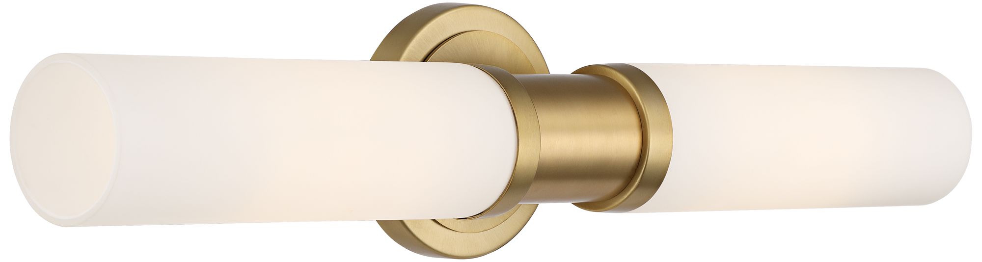 Image 5 Possini Euro Sylvie 22" Wide Vintage Brass 2 Light Modern Bath Light more views