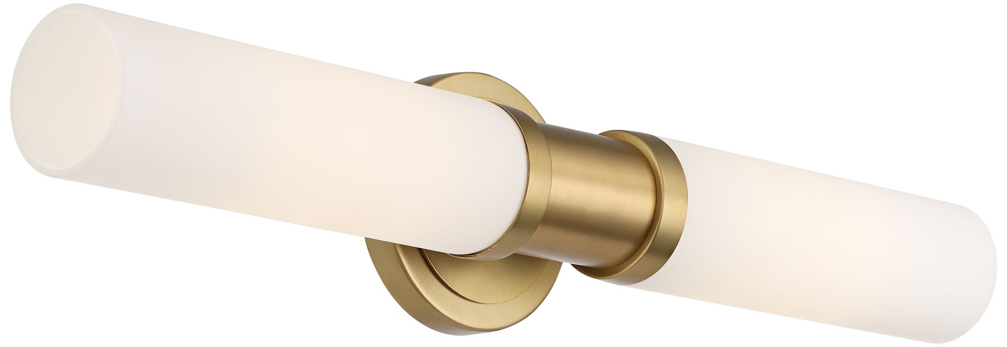Image 6 Possini Euro Sylvie 22" Wide Vintage Brass 2 Light Modern Bath Light more views