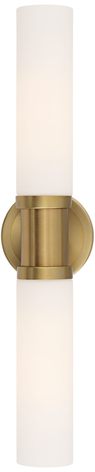 Image 7 Possini Euro Sylvie 22" Wide Vintage Brass 2 Light Modern Bath Light more views