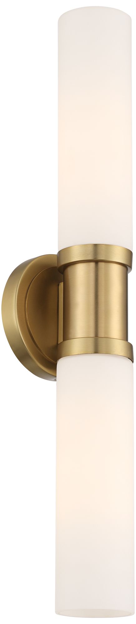 Possini Euro Sylvie 22" Wide Vintage Brass 2 Light Modern Bath Light