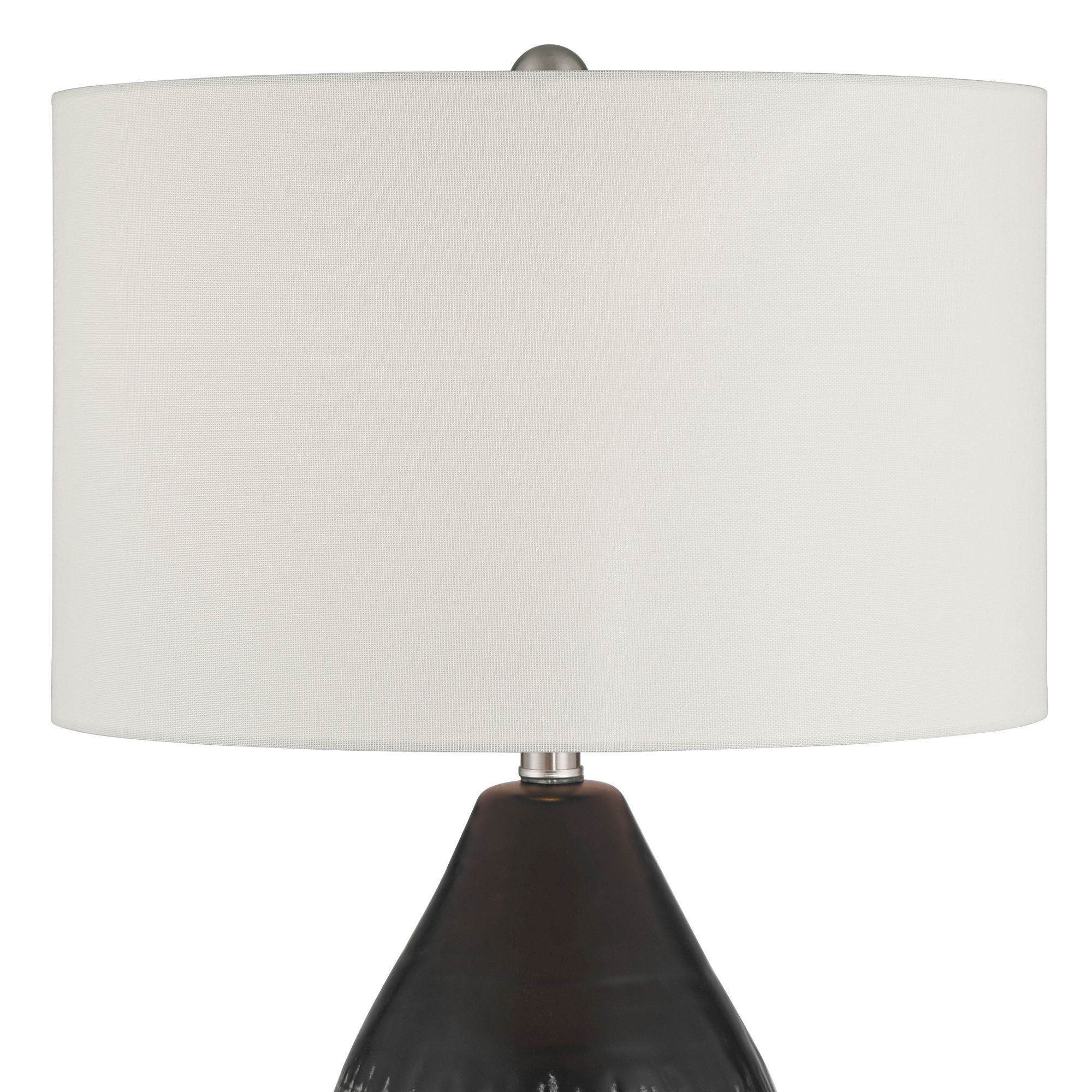 Image 3 Possini Euro Tabira 28 1/4" High Modern Black Ceramic Table Lamp more views