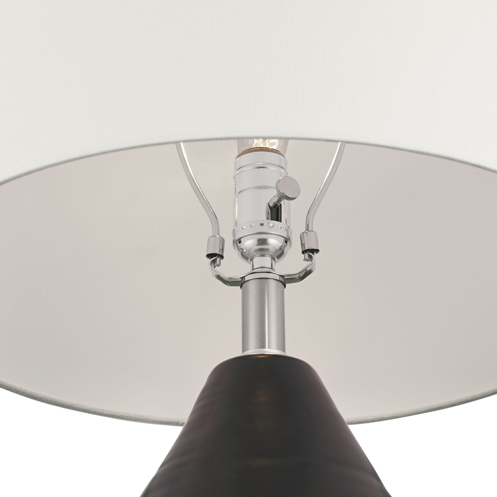 Image 5 Possini Euro Tabira 28 1/4" High Modern Black Ceramic Table Lamp more views