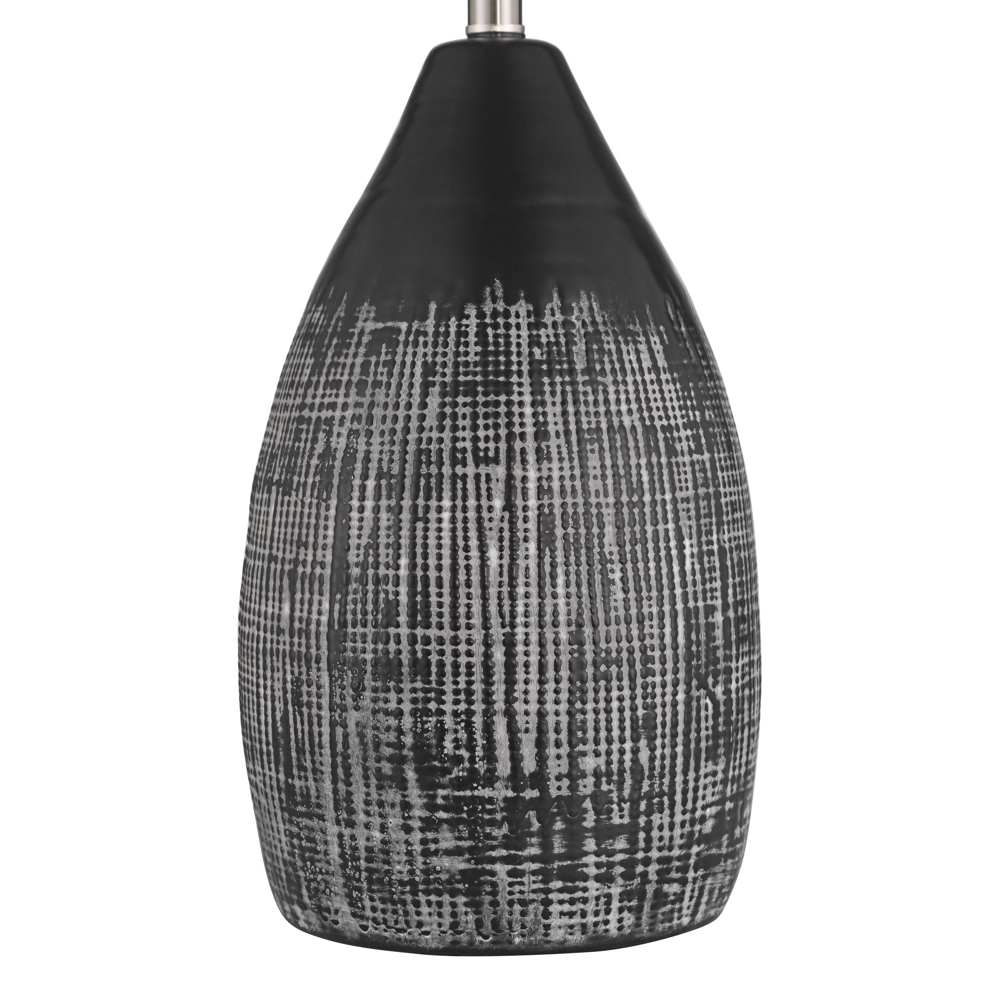 Image 6 Possini Euro Tabira 28 1/4" High Modern Black Ceramic Table Lamp more views