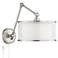 Possini Euro Taliah Brushed Nickel Plug-In Wall Lamp