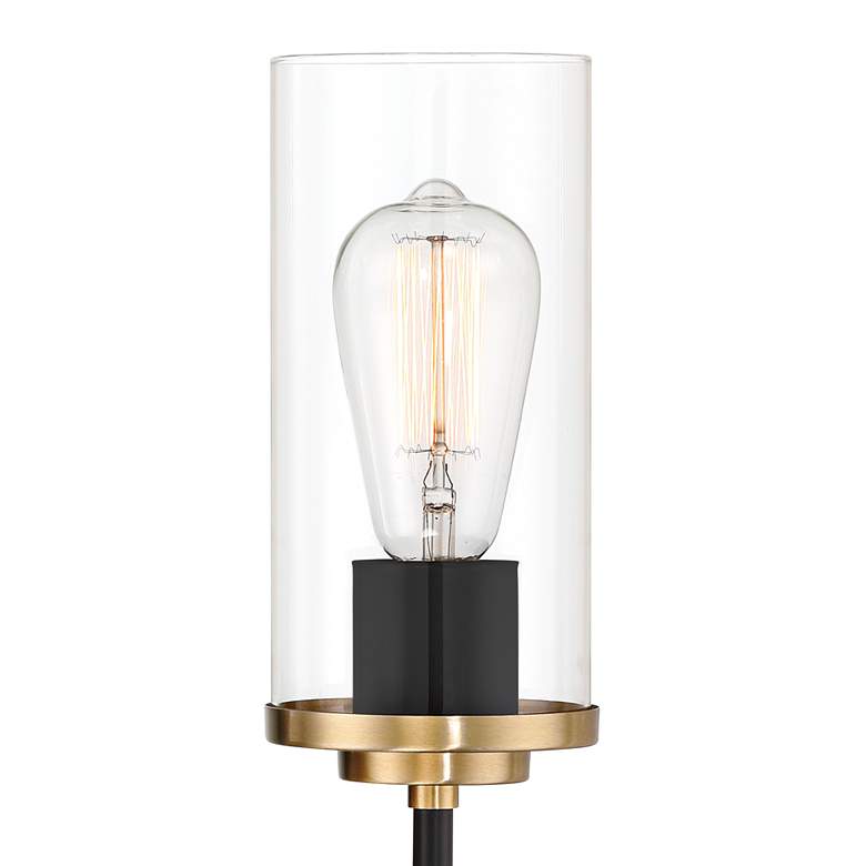 Image 4 Possini Euro Tara 17" High Black and Gold Wall Sconce more views